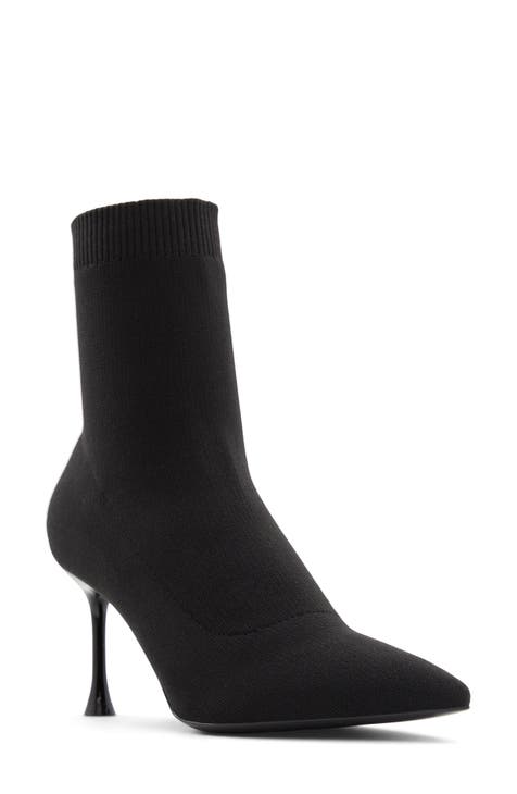  Women's Platform Ankle Sock Boots Round Toe Chunky Sole Heel  Fall Winter Color Block Stretch Knit Slip On Short Booties Shoes :  Clothing, Shoes & Jewelry
