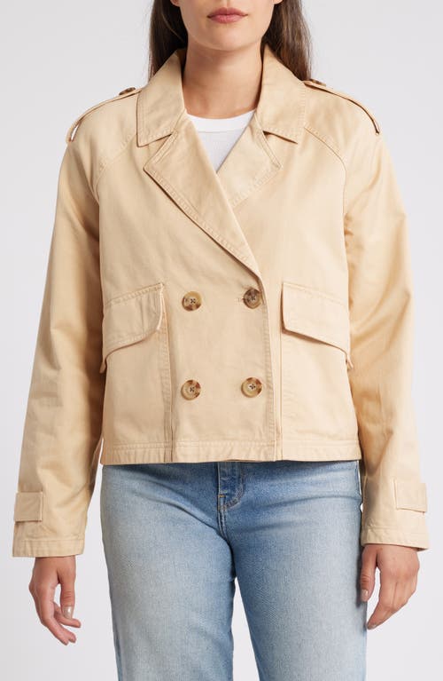 Shop Caslonr Caslon(r) Cotton Utility Trench Jacket In Tan Shore