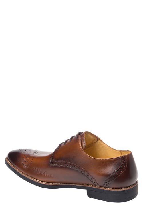 Shop Sandro Moscoloni Mended Medallion Toe Derby In Brown Leather