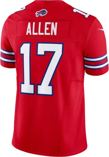 Men's NFL Buffalo Bills Josh Allen Nike White Vapor Limited Player