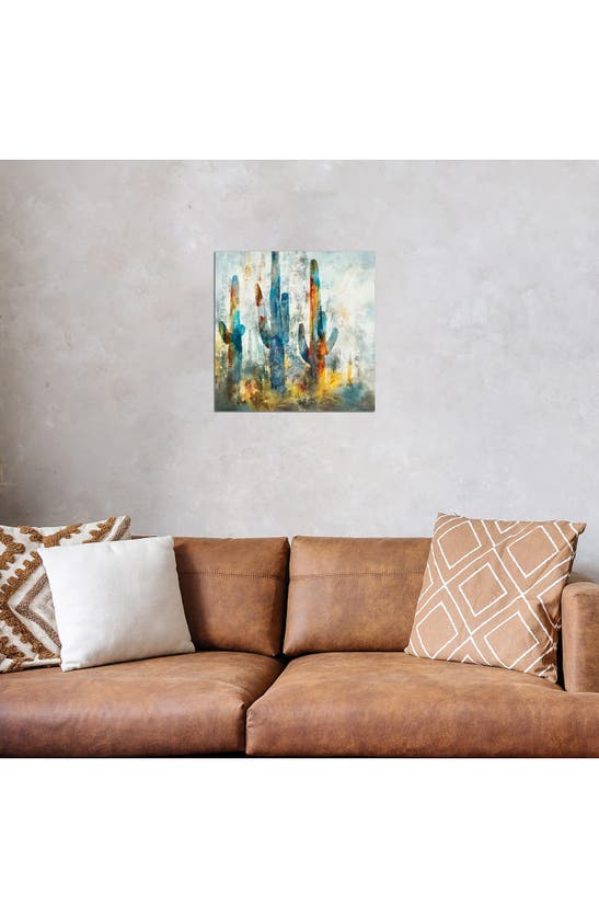 Icanvas Saguaro Forest Canvas Artwork In Blue Desert