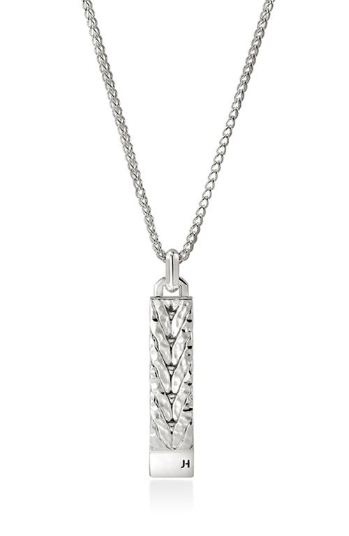 John Hardy Hammered Chain Pendant Necklace in Silver at Nordstrom, Size 22