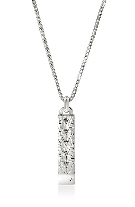 John Hardy Hammered Chain Pendant Necklace In Metallic