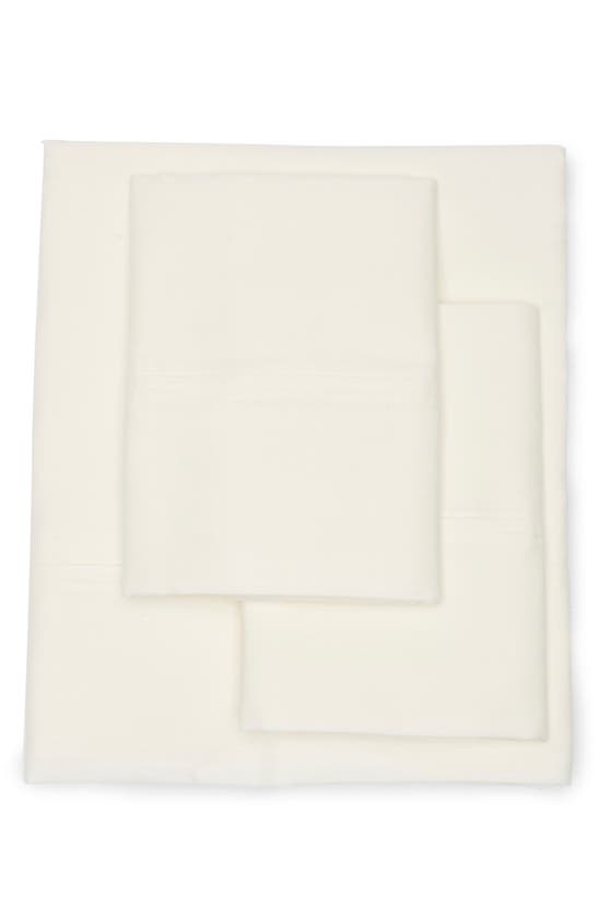 Shop Hotel Espalma 300 Thread Count Cotton Sateen Sheet Set In Ivory