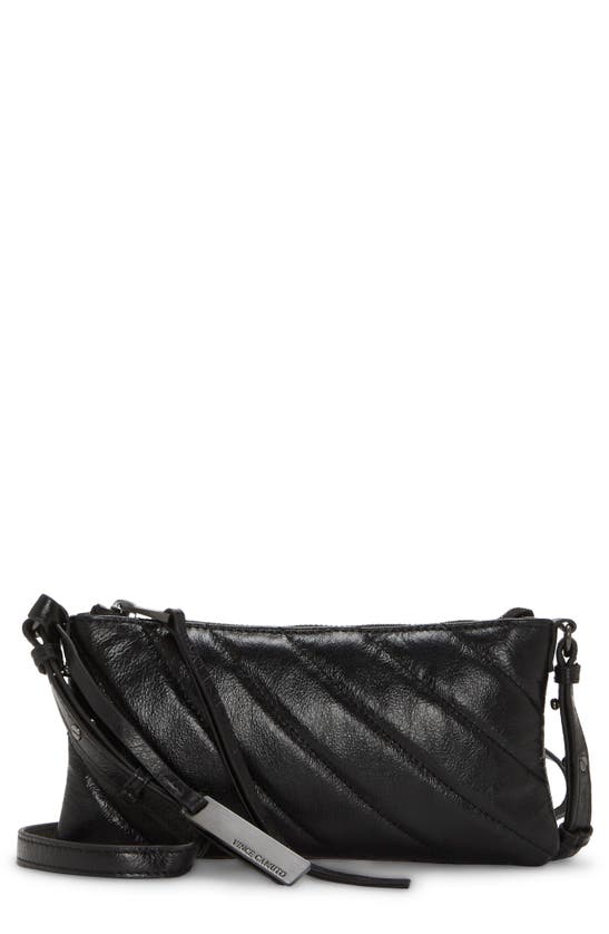 Vince Camuto Ottys Quilted Small Crossbody In Noir Cow Crystal | ModeSens