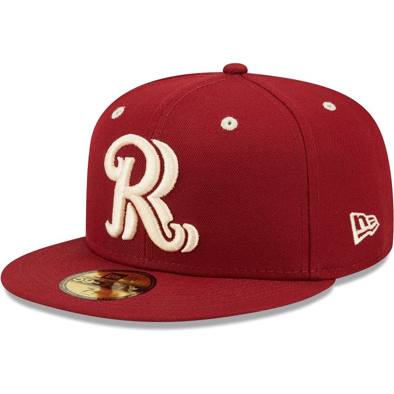 New Era Red Frisco Roughriders Authentic Collection Team Game 59fifty Fitted Hat In Burgundy