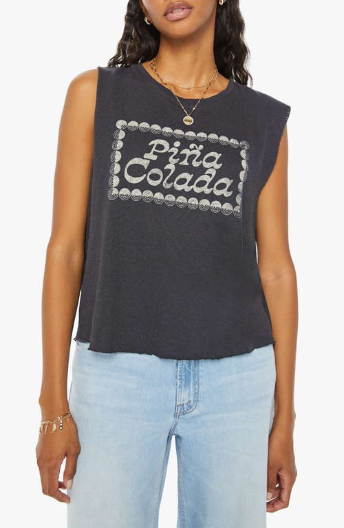 MOTHER The Little Goodie Pina Colada Cotton Graphic Crop Tank at Nordstrom,