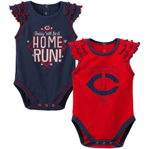 Newborn & Infant Navy/Red Minnesota Twins Shining All-Star 2-Pack Bodysuit Set