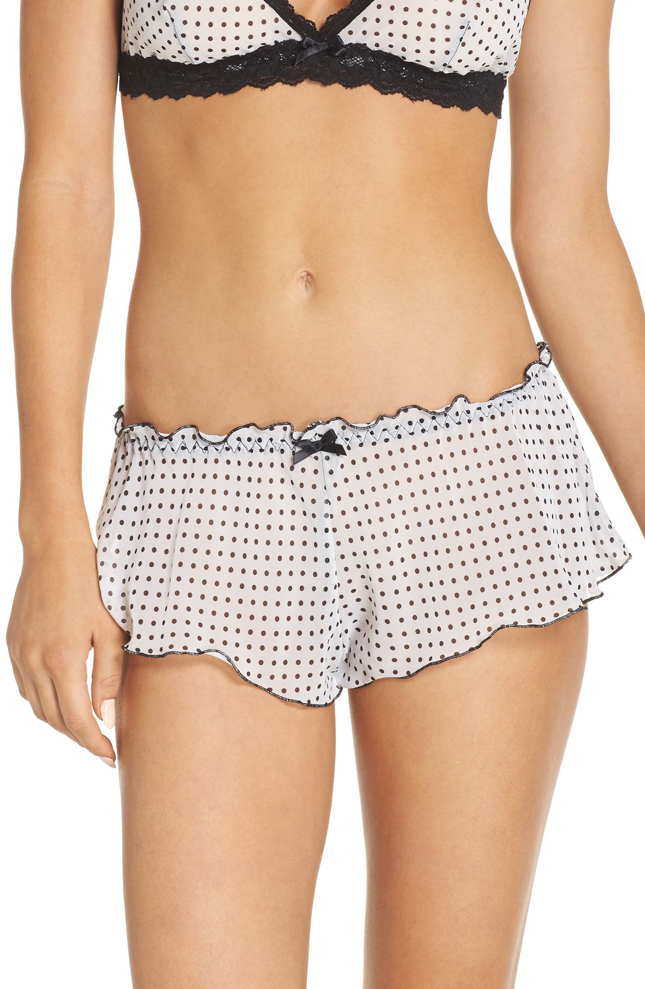 Hanky Panky Spot On Chiffon Tap Shorts Nordstrom