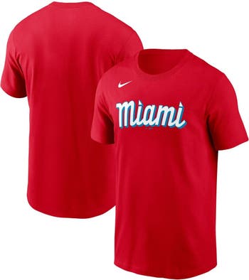 Nike Men's Nike Miami Marlins City Connect Wordmark T-Shirt