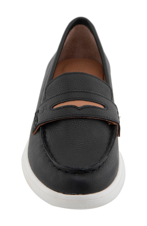 Shop Gentle Souls By Kenneth Cole Gentle Souls Bailey Metallic Penny Loafer In Black Leather