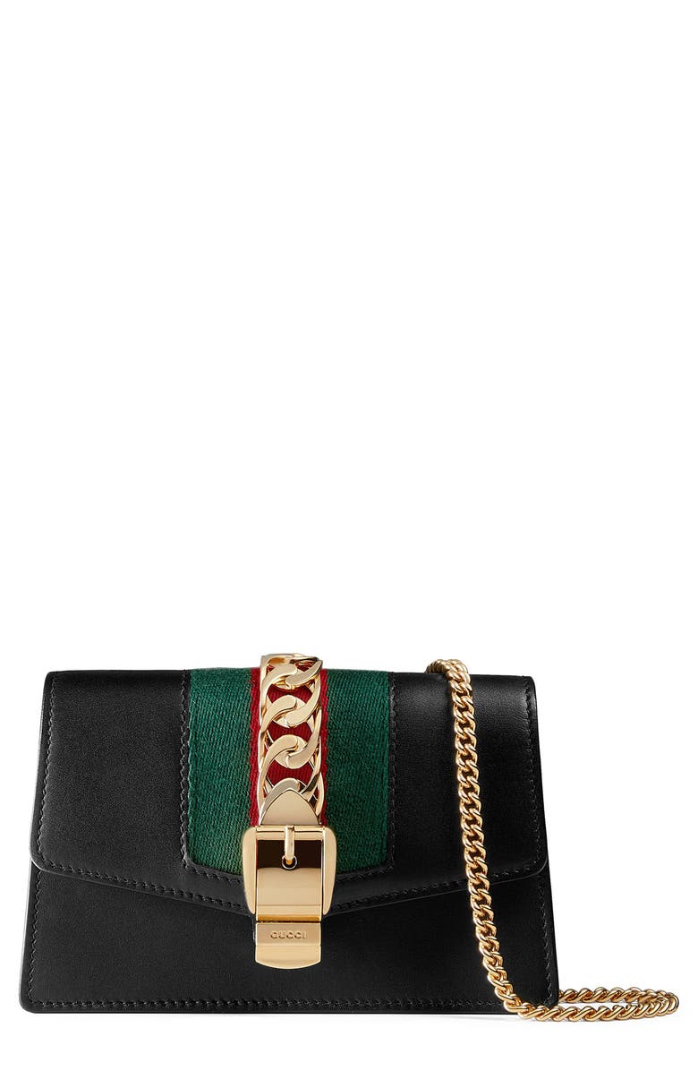 Gucci Super Mini Sylvie Chain Wallet | Nordstrom