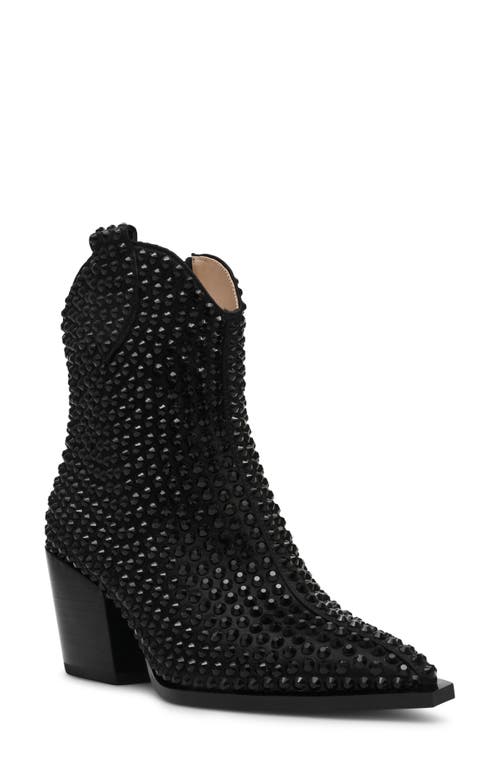 Betsey Johnson Neil Studded Western Boot in Black 