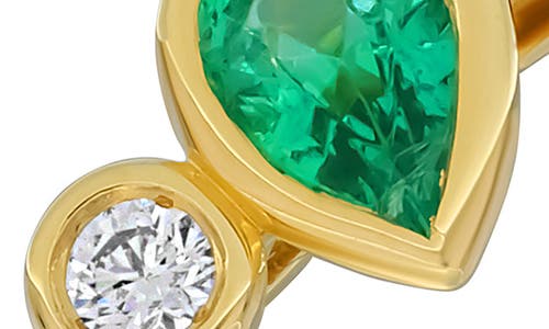 Bony Levy Emerald & Diamond Ring In 18k Yellow Gold/emerald