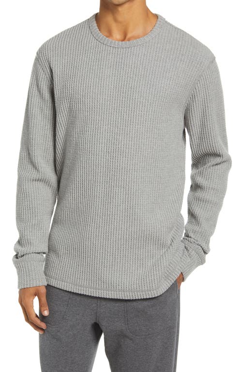 UGG(R) Adam Cotton Blend Thermal Knit Top in Grey Heather
