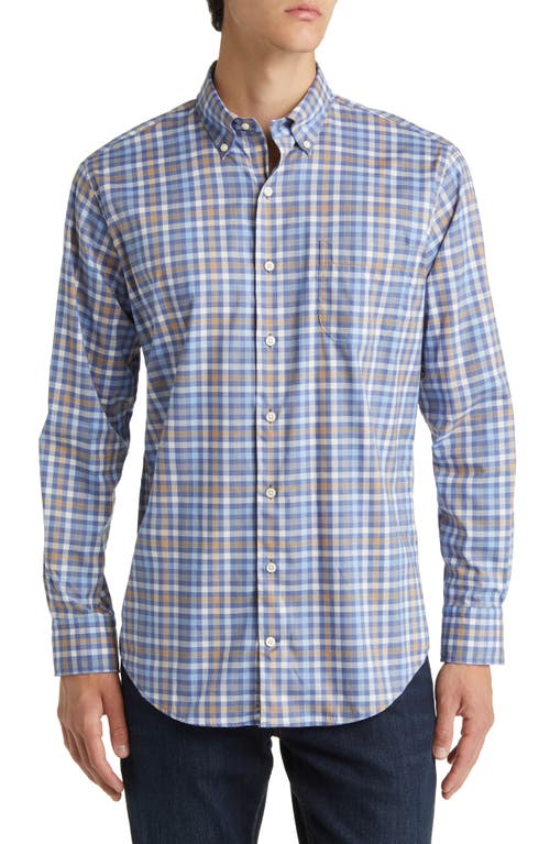 Peter Millar Orin Crown Light Tattersall Check Button-Down Shirt at Nordstrom,