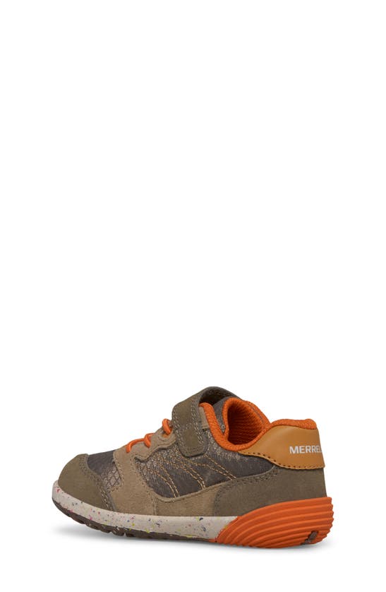Shop Merrell Kids' Bare Steps® A83 Sneaker In Gunsmoke/ Taupe