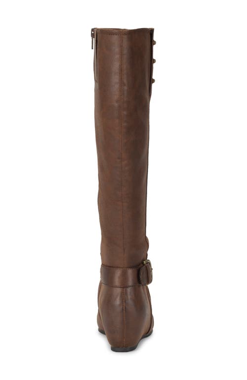 Baretraps Scarlett Tall Wedge Boot In Brush Brown