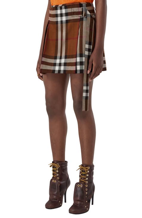 Top 110+ imagen burberry skirts