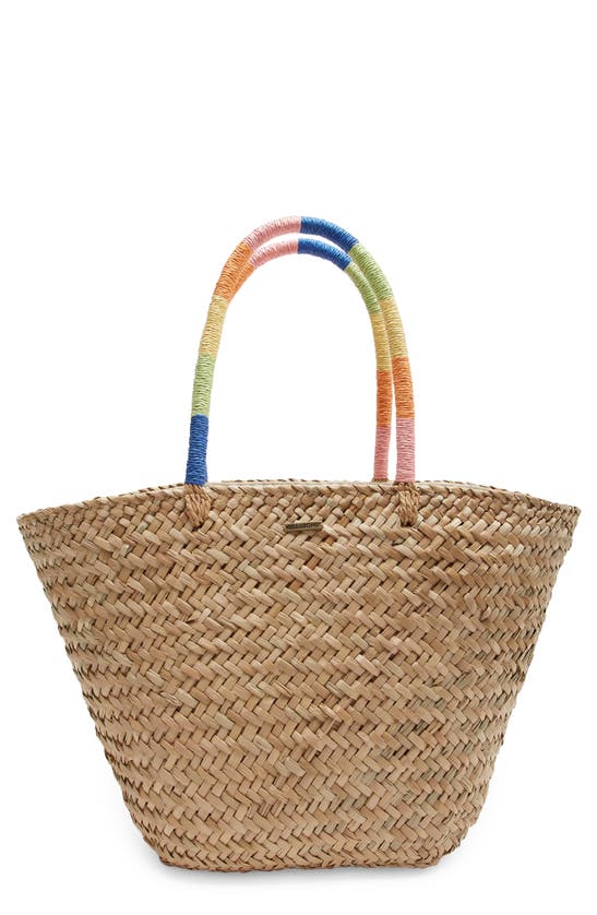 Billabong Wrapped Up Woven Tote Bag In Natural