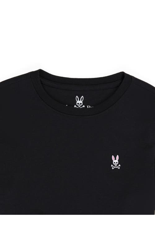 Shop Psycho Bunny Kids' Cotton T-shirt In Black