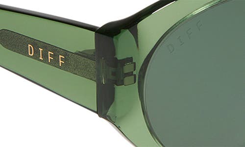 Shop Diff Linnea 54mm Polarized Oval Sunglasses In Sage Crystal/g15