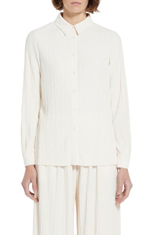 Paio Textured Button-Up Shirt in Ivory