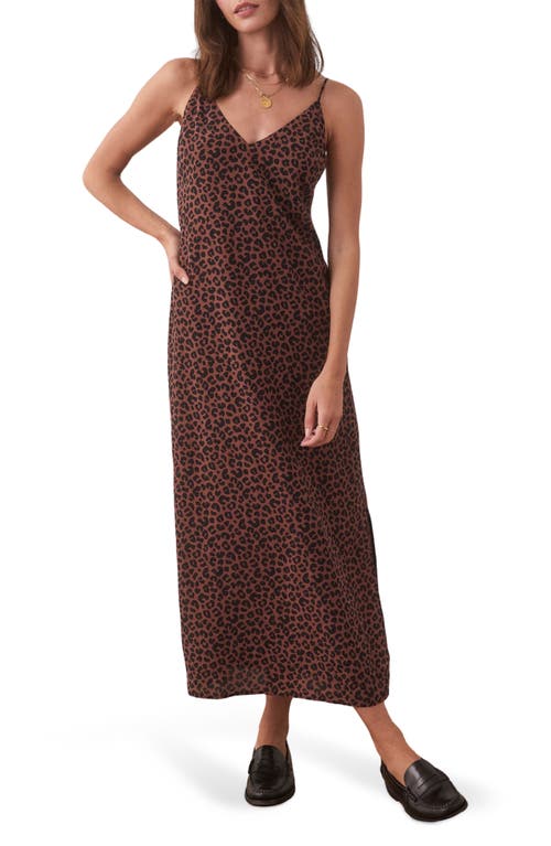 Shop Marine Layer Gabrielle Maxi Slipdress In Leopard