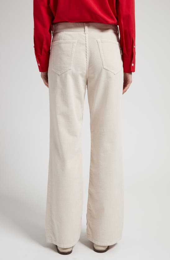 Shop The Row Dan Cotton Corduroy Flare Pants In Off White