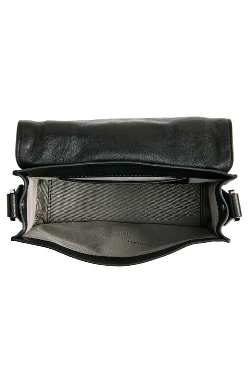 Shop Proenza Schouler Mini Ps1 Leather Crossbody Bag In Black/black