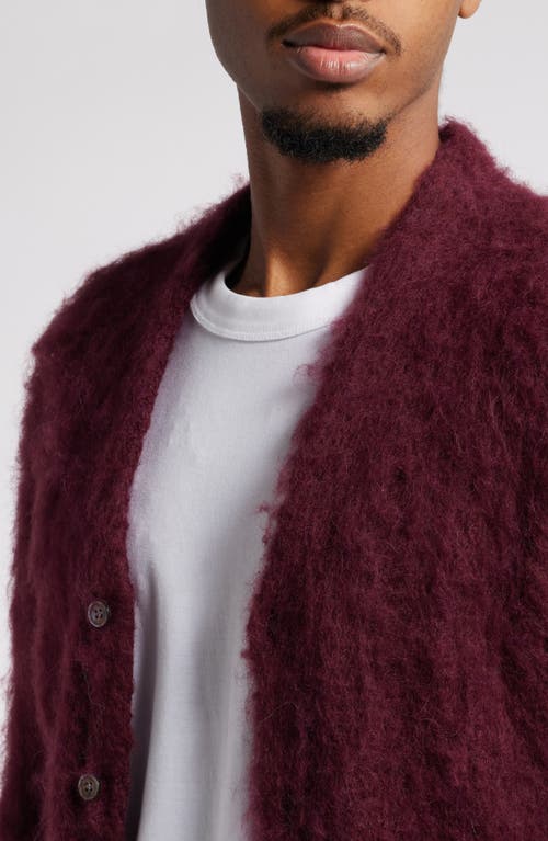 Shop Obey Patron Cardigan In Zinfandel