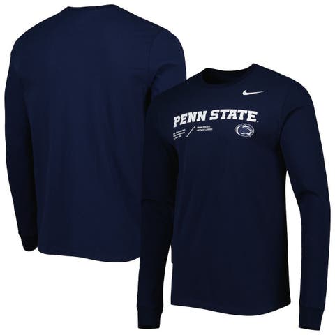 Men's Nike Navy Penn State Nittany Lions Team Practice Performance Long ...