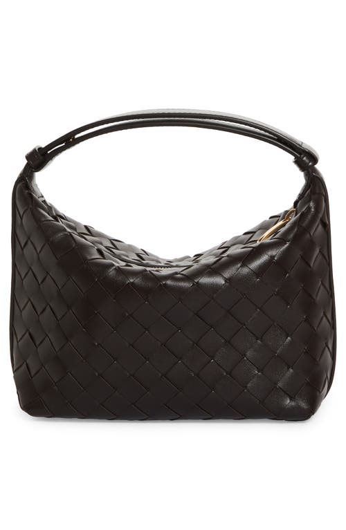 Bottega Veneta Mini Wallace Shoulder Bag In Fondant/gold