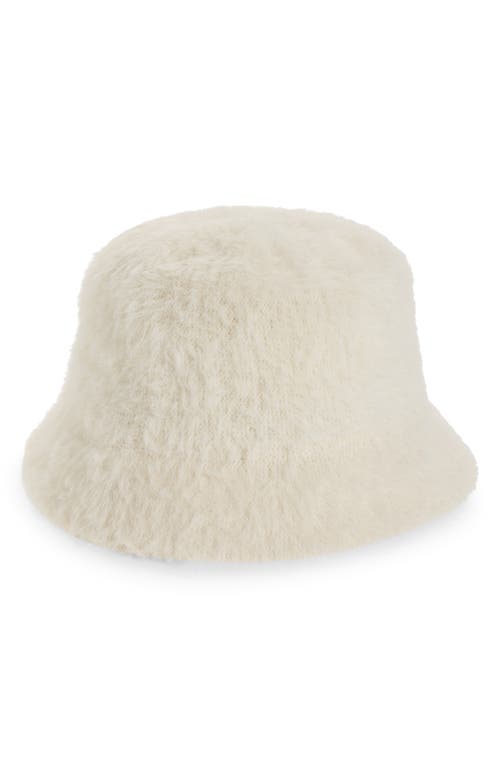 1950s Hats: Pillbox, Fascinator, Wedding, Sun Hats BP. Furry Bucket Hat in Ivory at Nordstrom $19.00 AT vintagedancer.com