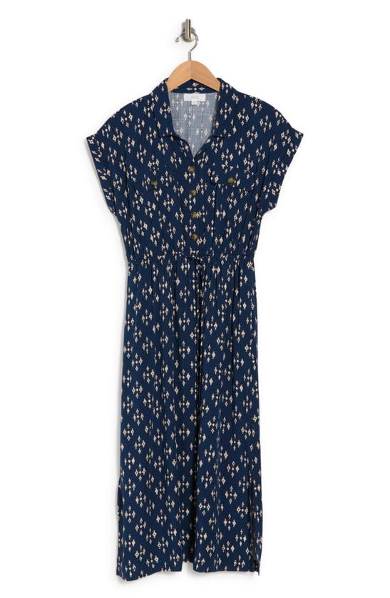 LUCKY BRAND SHORT SLEEVE UTILITY DRESS