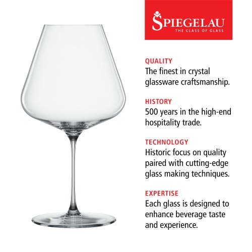 Spiegelau Definition 34oz Burgundy Glass (set Of 2) In Clear