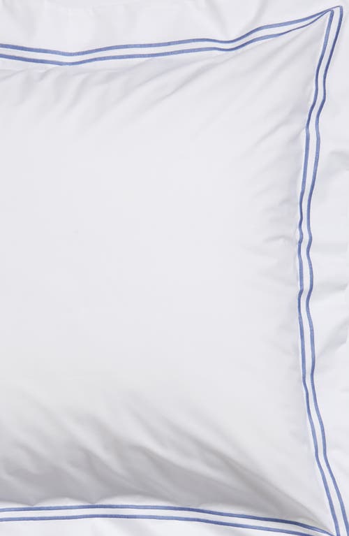 Sferra Grande Hotel Euro Sham In White/cornflower