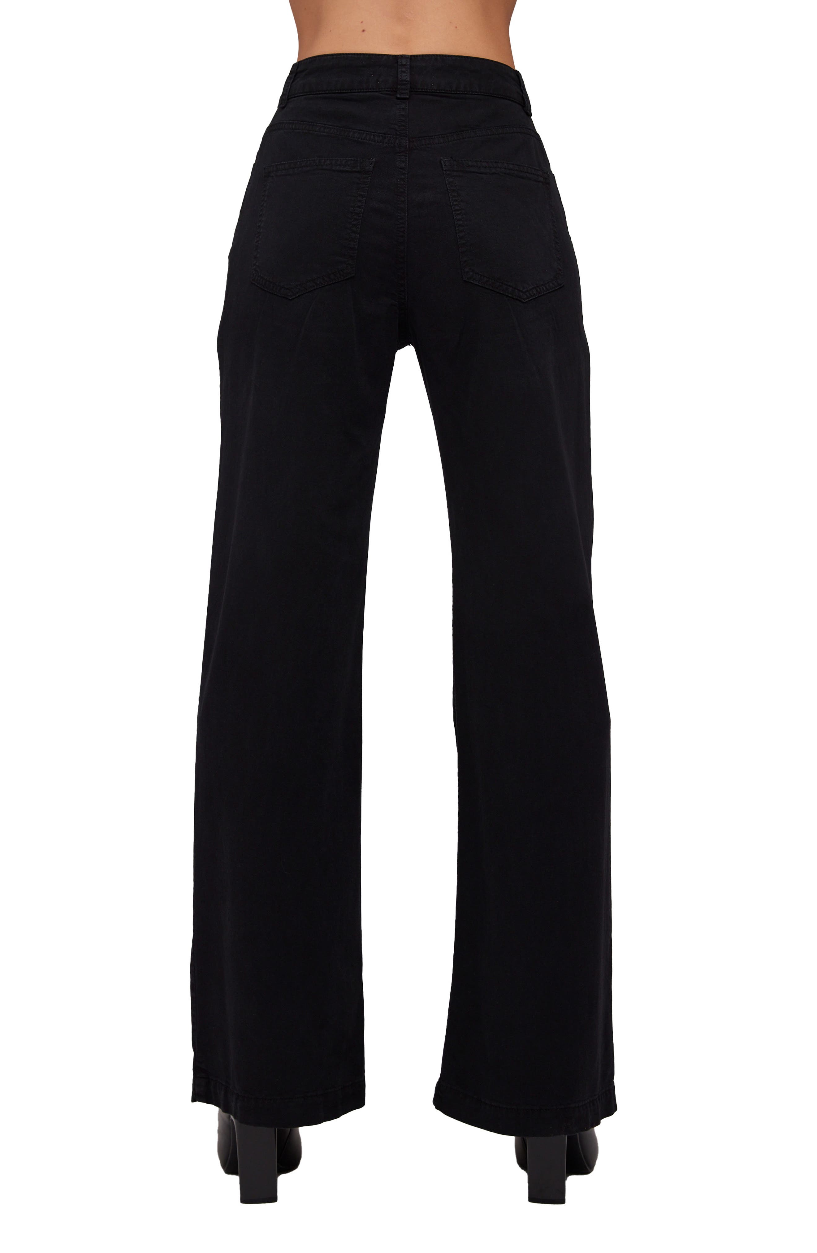 Bella Dahl Harlow '70s High Waist Flare Jeans in Black