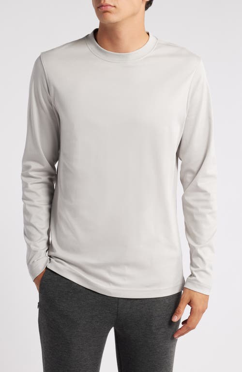 Shop Robert Barakett Georgia Long Sleeve T-shirt In Chalk