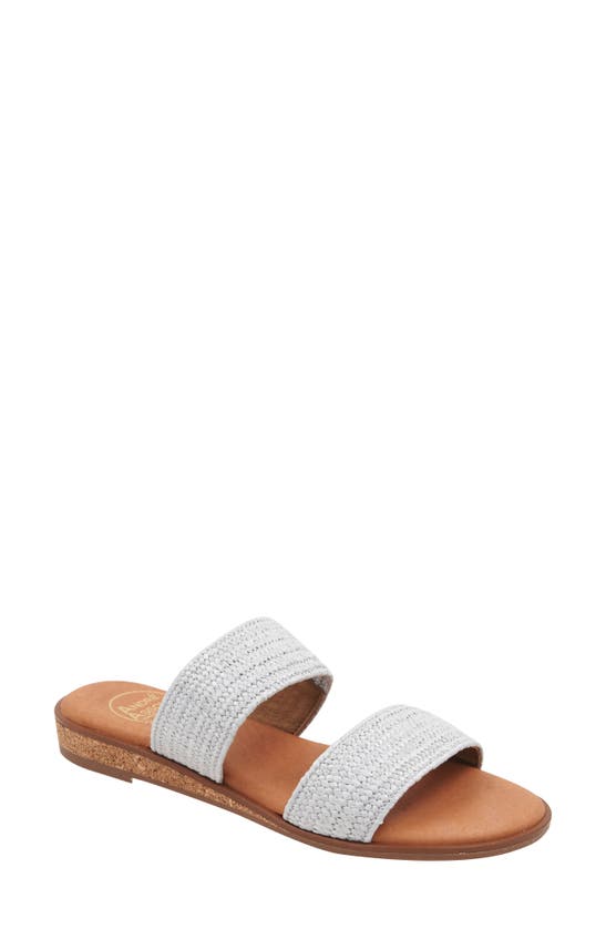 Shop Andre Assous Galia Featherweights™ Slide Sandal In Silver