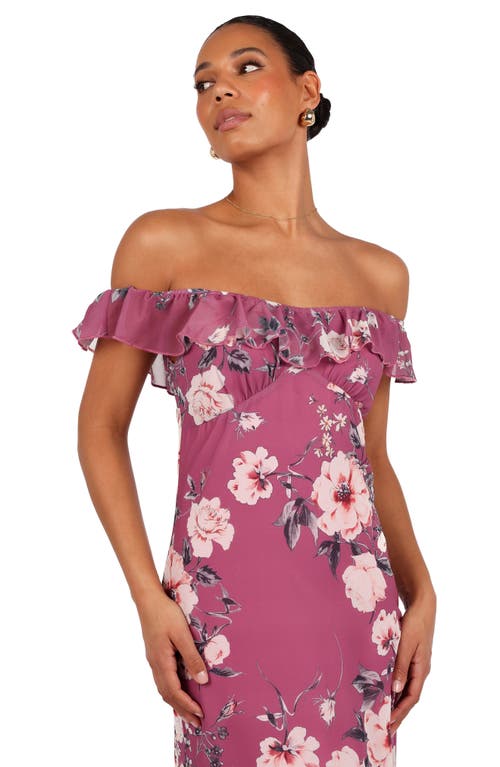 Petal And Pup Petal & Pup Irelynn Ruffle Convertible Floral Maxi Dress In Pink
