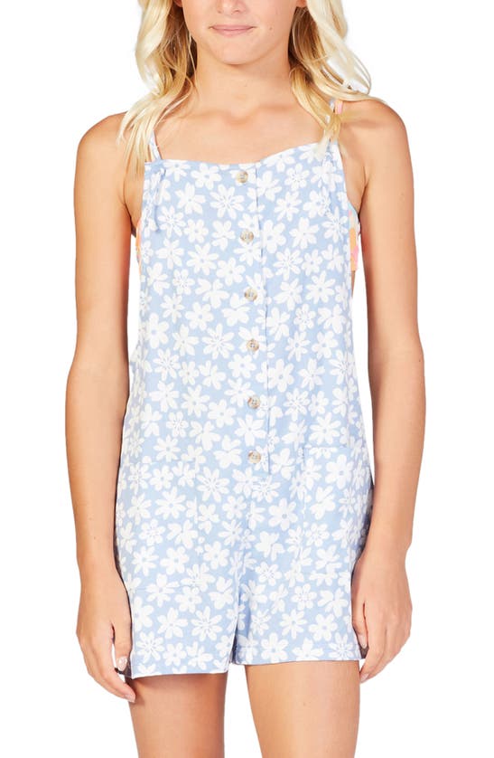 Billabong Kids' Wave Watch Jr Romper In Bayou Blue