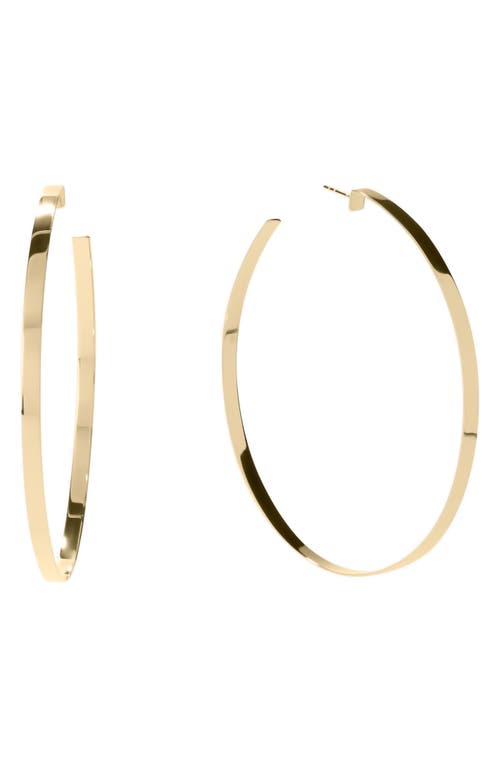 Lana 80mm Flat Vanity Hoops in Yellow Gold at Nordstrom