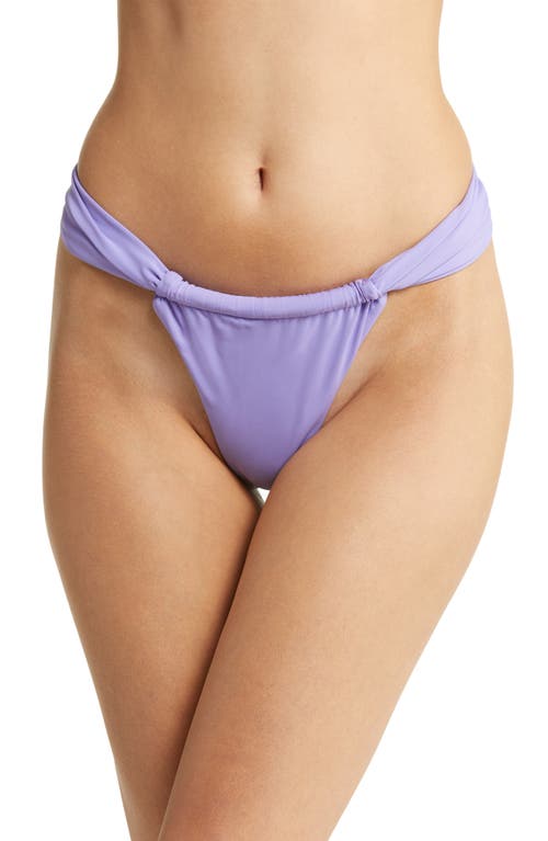 HOUSE OF CB Gathered Bikini Bottoms in Violet