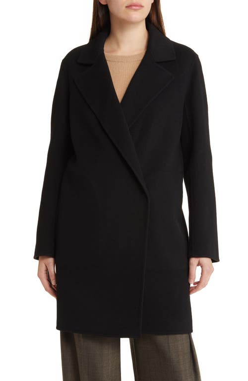 Theory New Divide Wool & Cashmere Coat in Black