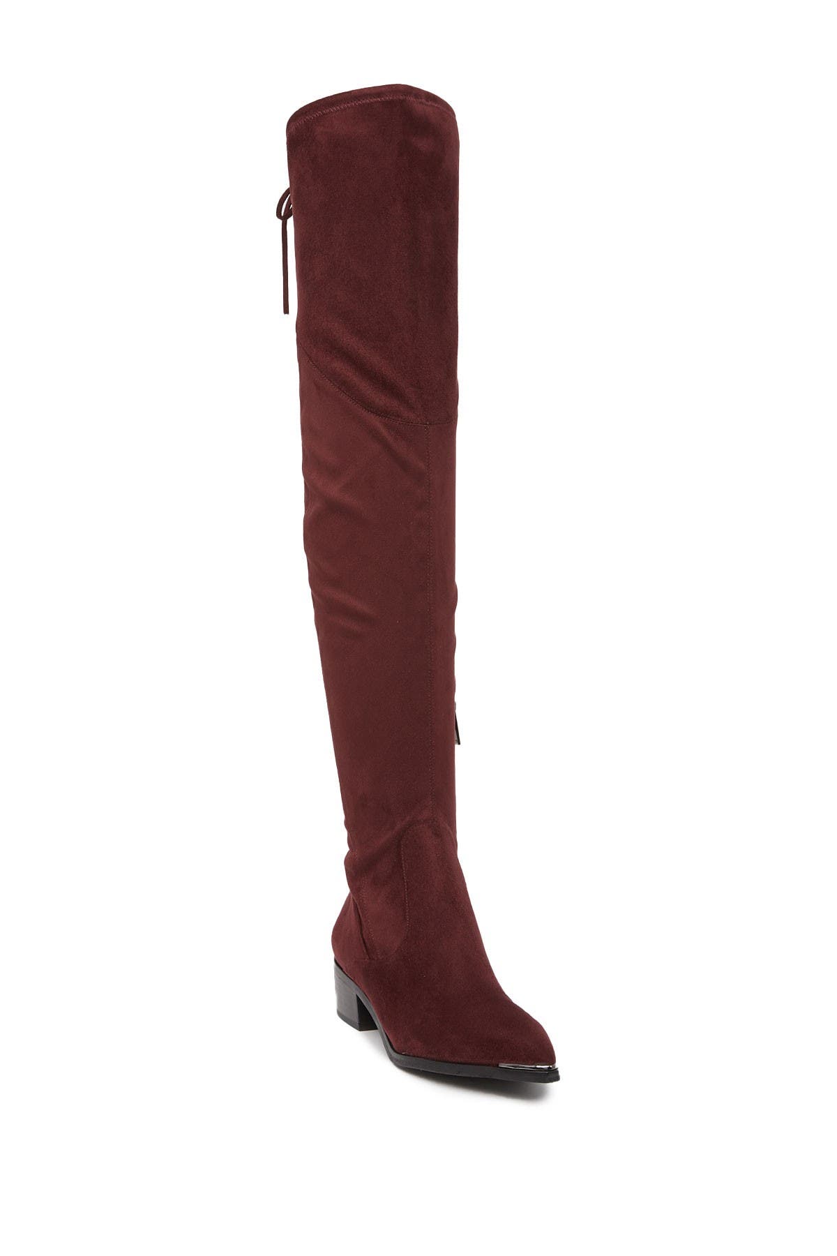 narrow calf over the knee boots