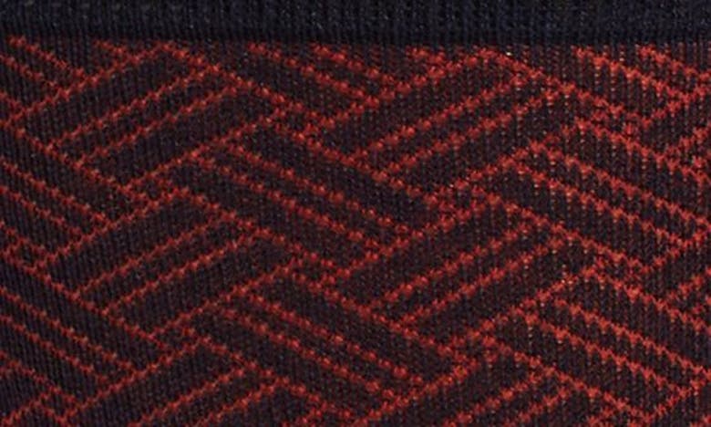 Shop Edward Armah Basket Weave Graduated Compression Dress Socks In Navy