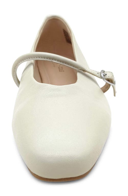 Kenneth Cole Magnolia Mary Jane Flat In Ecru Leather