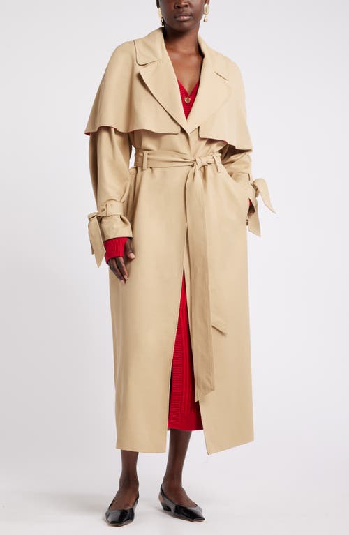 Shop Nordstrom X Harlem's Fashion Row Harbison Trench Coat In Tan Travertine