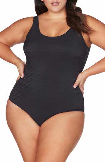 Artesands Plus Size Hockney Chlorine-Resistant One-Piece Swimsuit